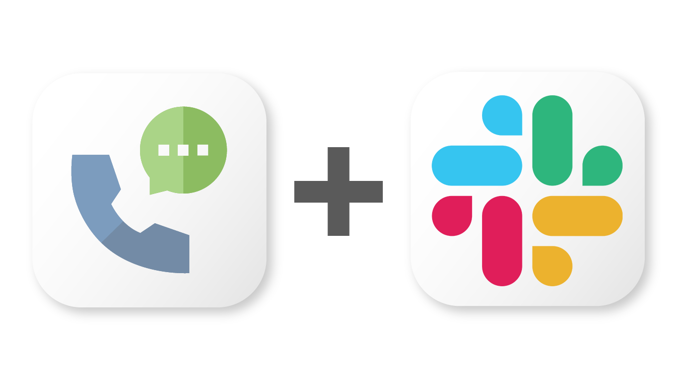 Proline crm's logo plus slack's logo, showing that you can integrate them with zapier.