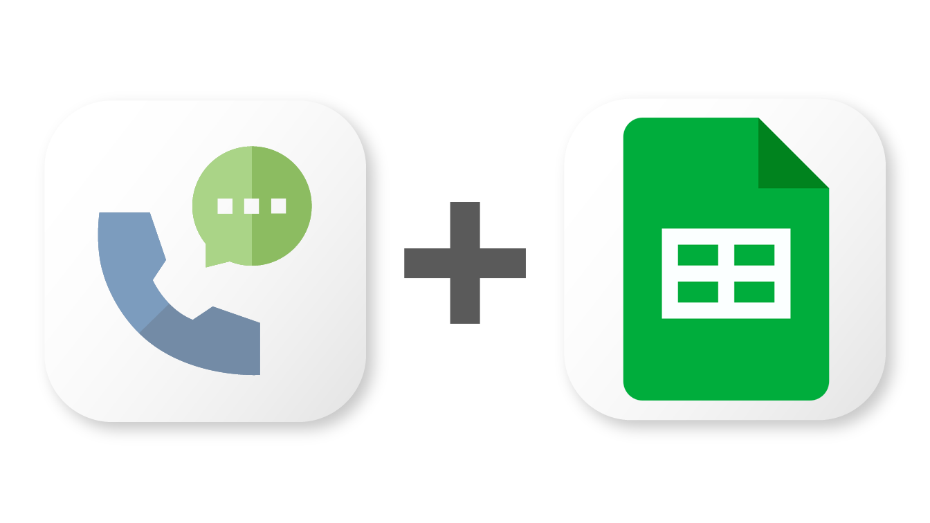 Proline crm's logo plus google sheet's logo, showing that you can integrate them with zapier.