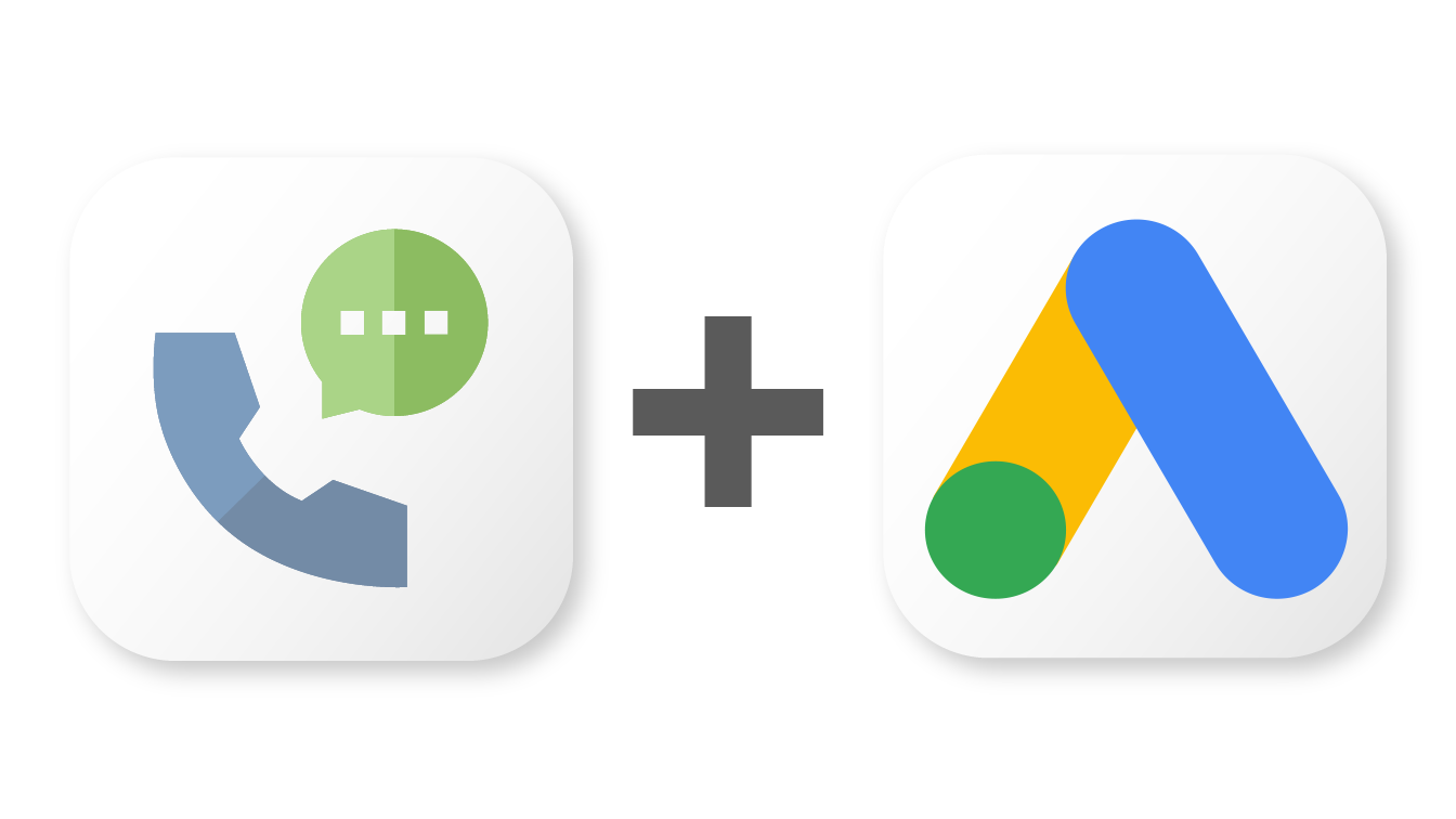 Proline crm's logo plus google ads' logo, showing that you can integrate them with zapier.
