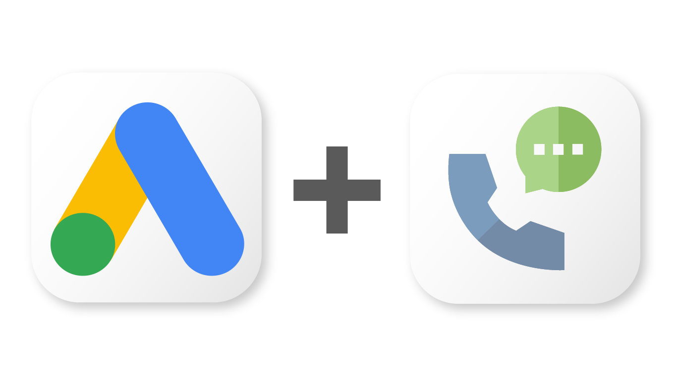 Proline crm's logo plus google ads' logo, showing that you can integrate them with zapier.