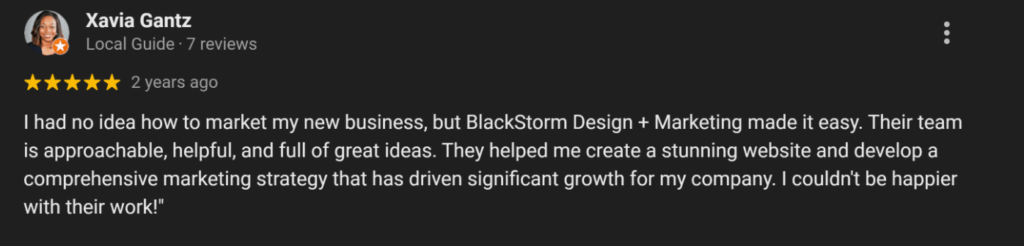 6 Best Roofing Marketing Companies &Amp; Agencies 5 A google review of blackstorm design + marketing, one of the best roofing marketing companies