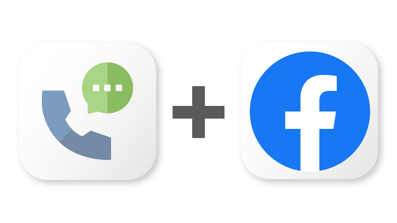 Proline crm's logo plus facebook's logo, indicating that you can connect the two with zapier.