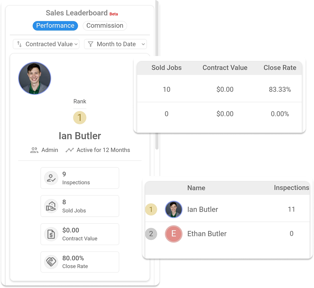 Leaderboard app roofing followup