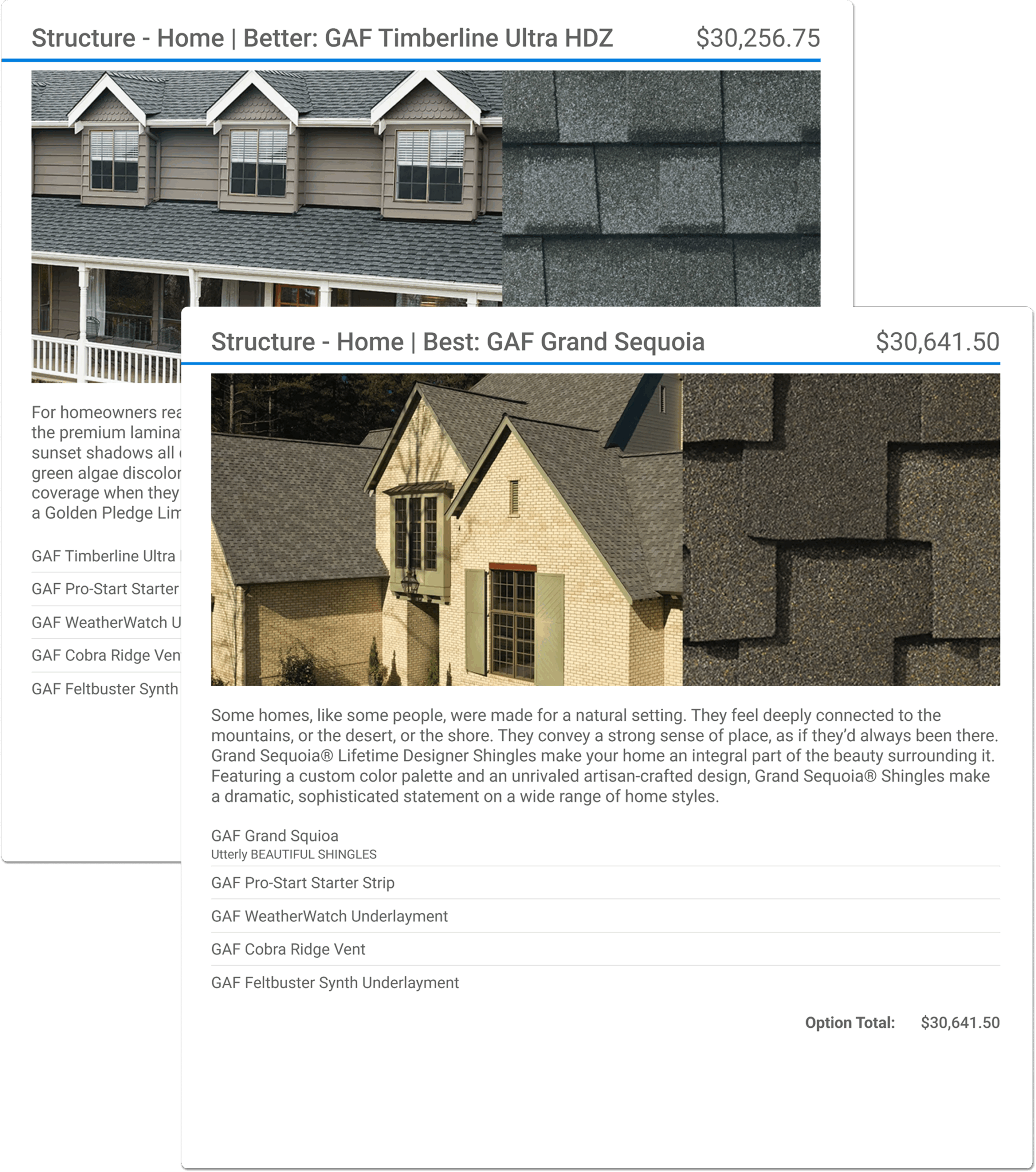 Quote the house, garage, and doghouse in the same doc