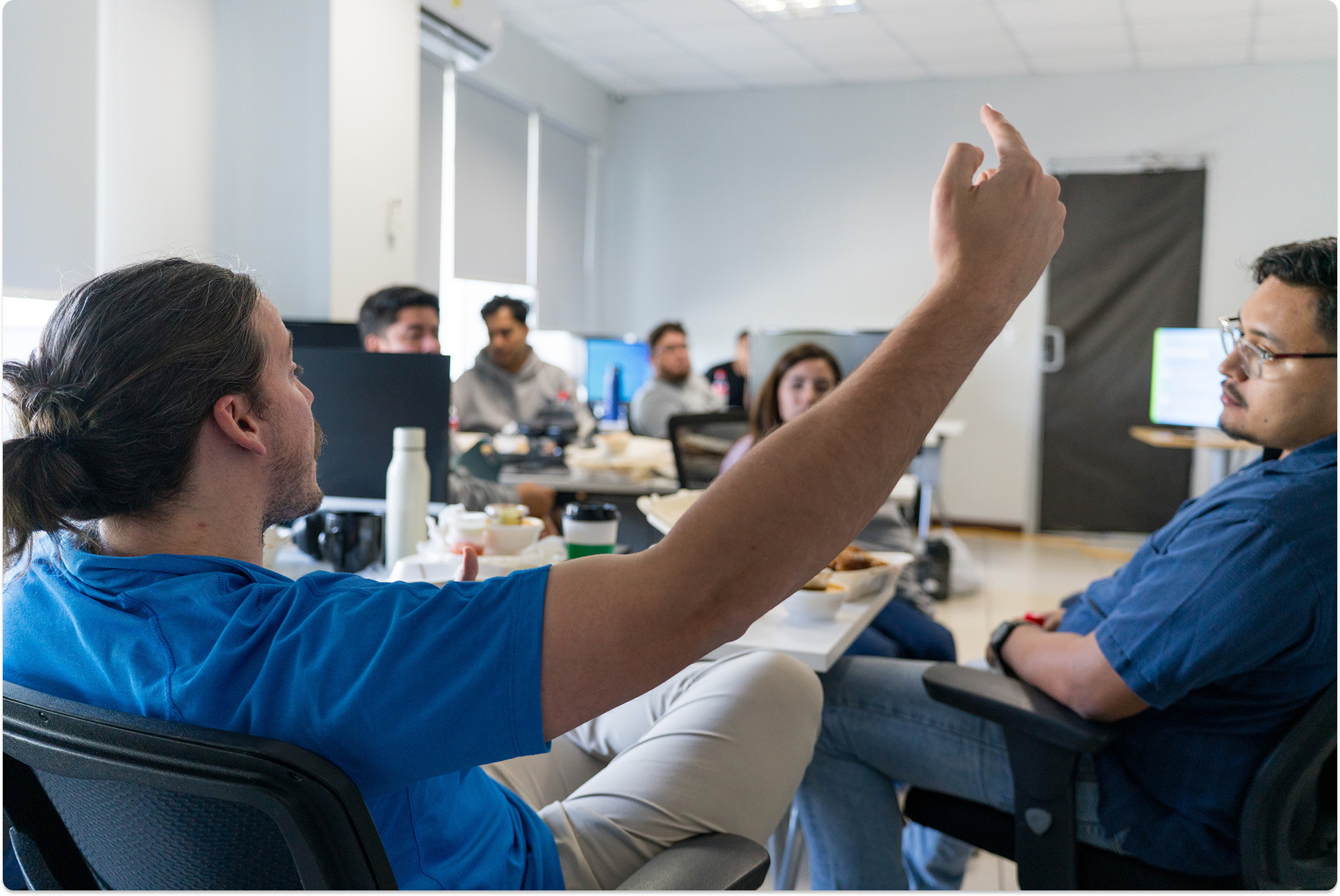 James, vp of growth at proline, training the success and onboarding team.