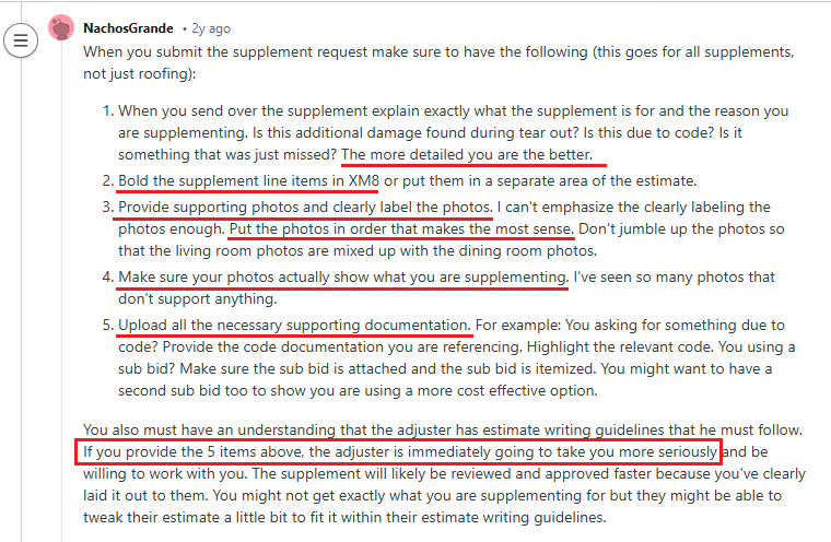 How do roofing contractors use insurance supplements to increase revenue