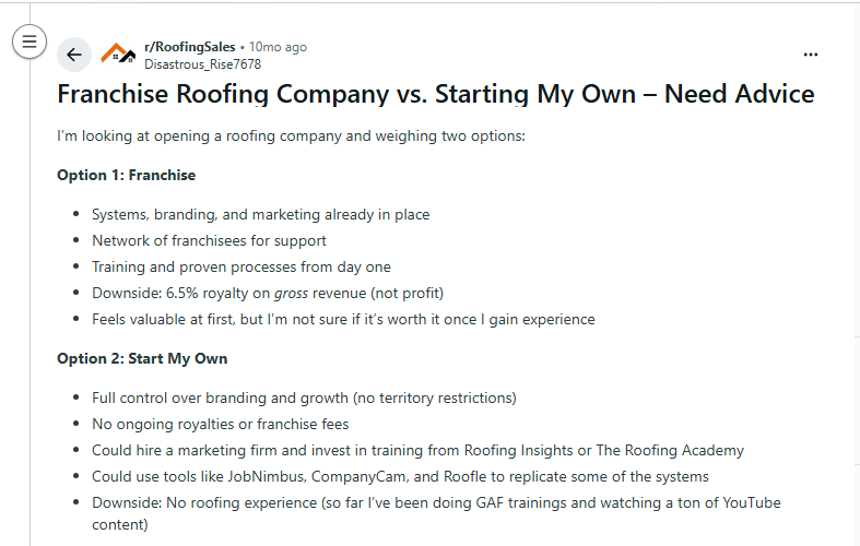 Why Patience Is A Growth Strategy For Roofing Franchise Opportunities 2 Roofing franchise opportunities