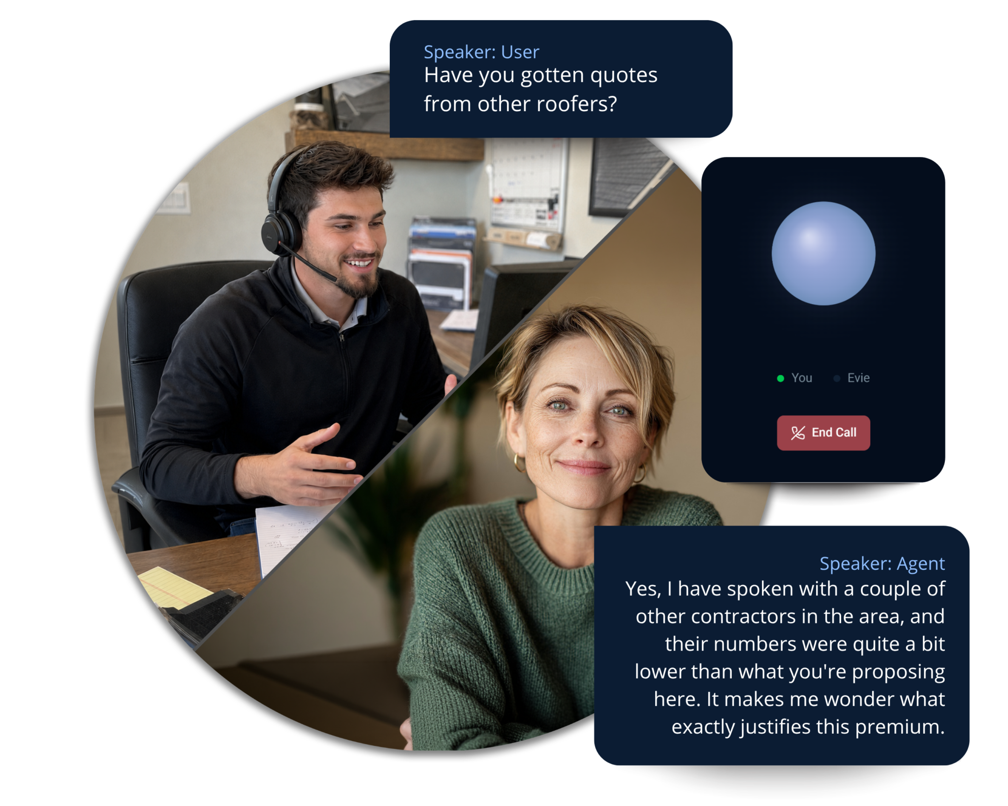 An image showing how proline ai sales trainer, protrainer, helps your reps get better at sales.