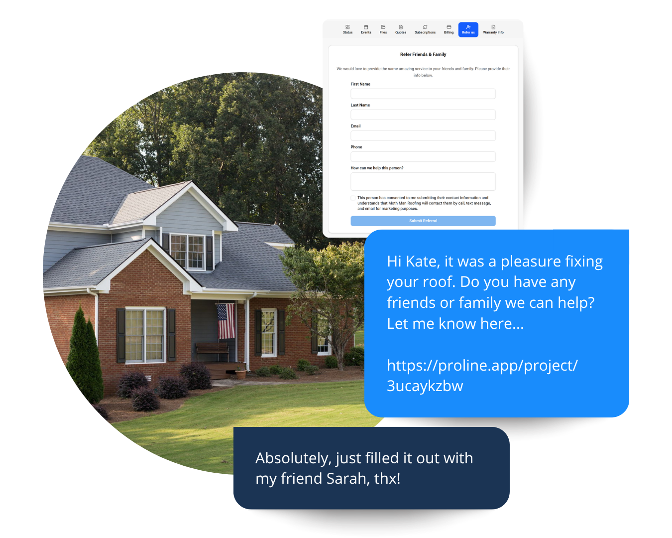 Pm pp impress homeowners roofing followup