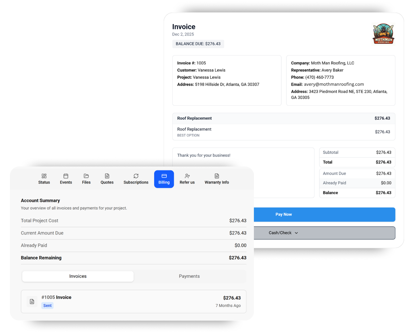Project Portal 3 Pm - pp - make it easy (invoice image)