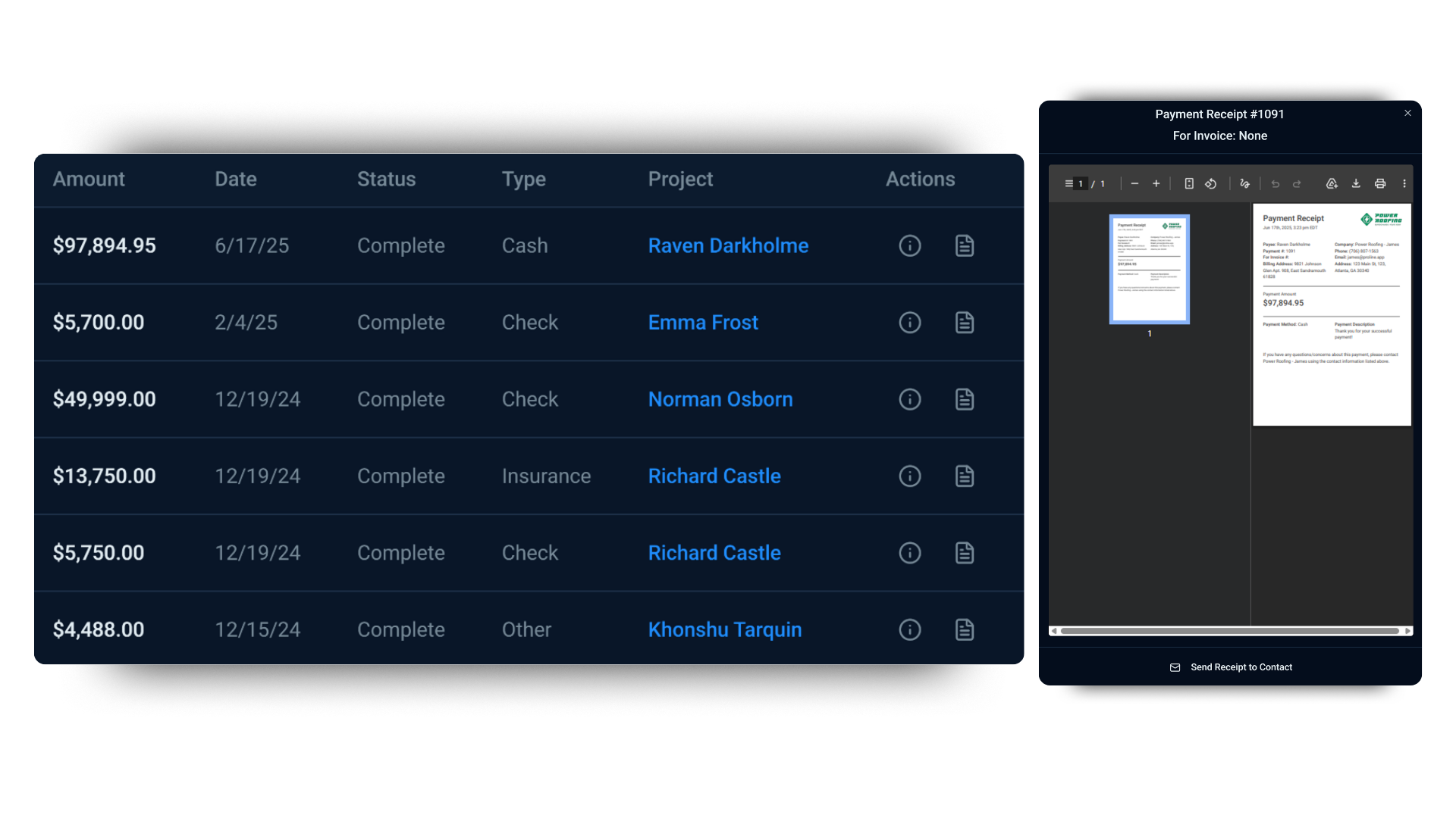 R cf see every dollar that hits your account roofing followup
