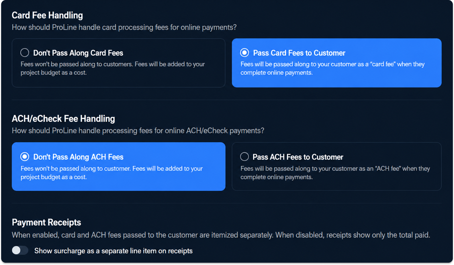 Upscaled invoicing options 1 1 roofing followup